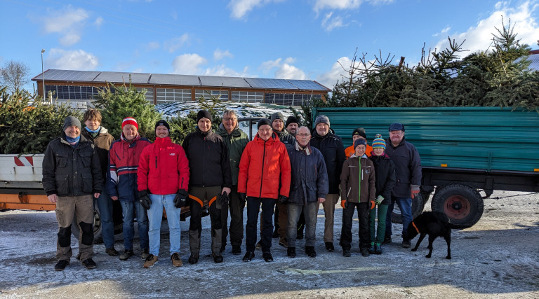 Weichnachtsbaumentsorgung 2025 Gruppenfoto