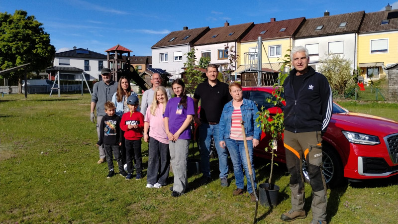 SPD pflanzt Bäume auf Hans-Müller-Spielplatz am Naabberg
